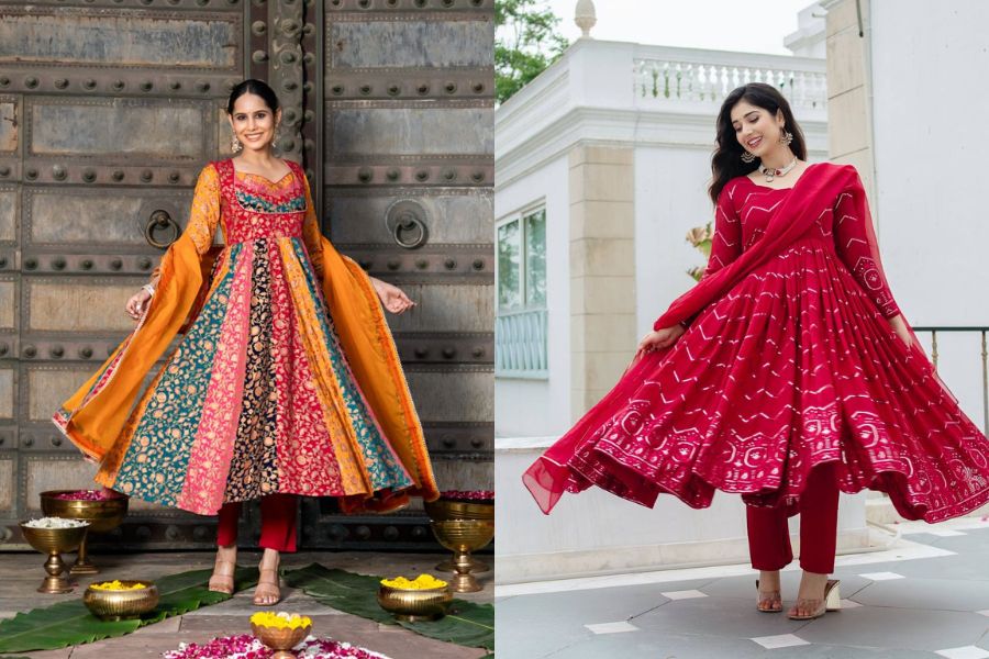  Anarkali traditional dress in India